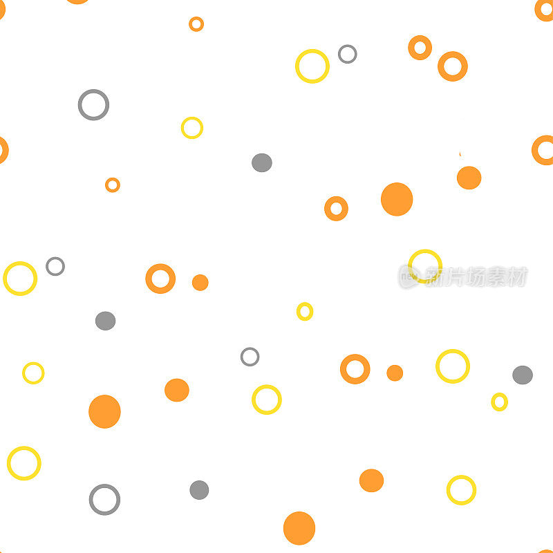 Pattern circles rings in stylish style. Abstract vector background.